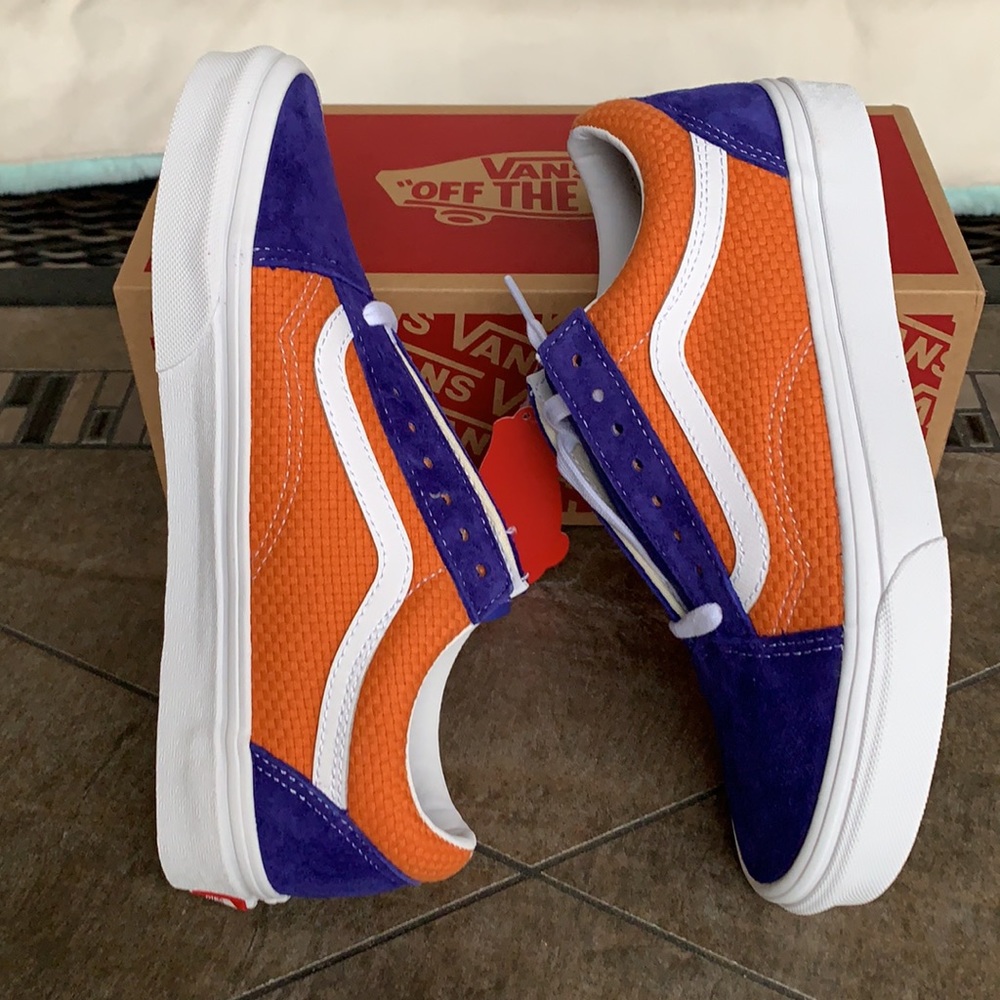 VANS OLD SKOOL P & C Royal Blue/Apricot Buff Men’s - Picture 6 of 14